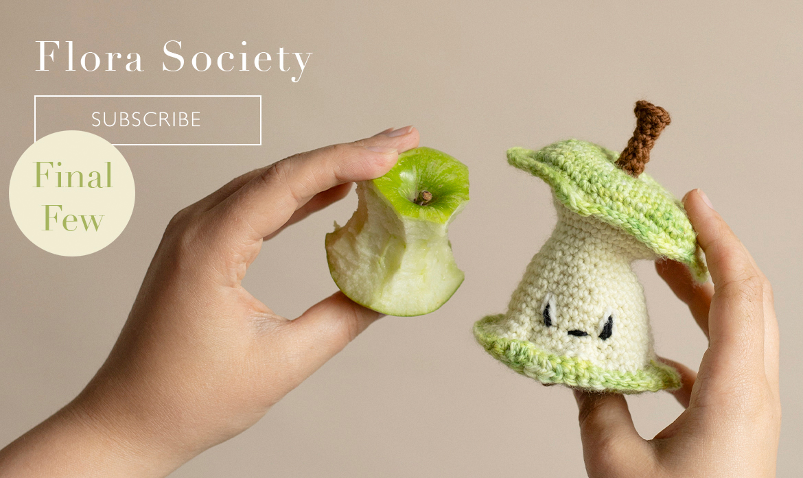 toft flora society summer patterns crochet exclusive apple